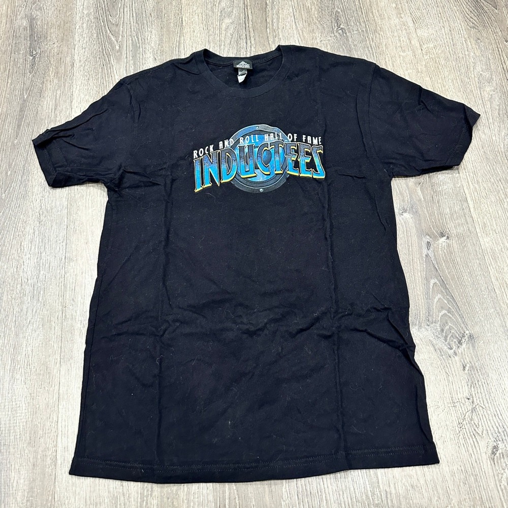 Rock and‎ Roll TShirt Men's Large Black Hall of Fame Inductees 1996-2019 T-Shirt